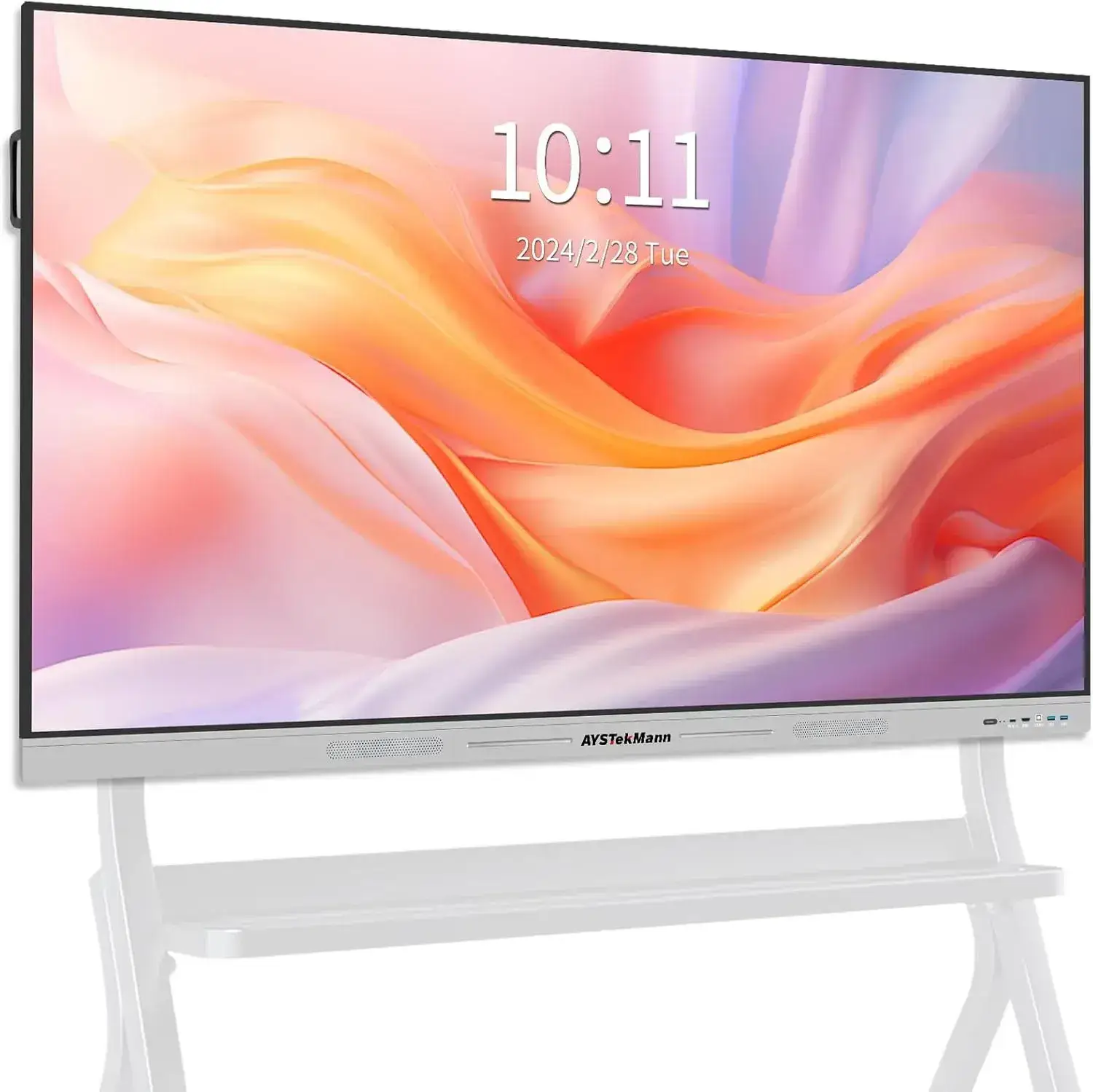 AYSTeKMann Smart Board Écran tactile interactif de tableau blanc 4 K de 75 pouces